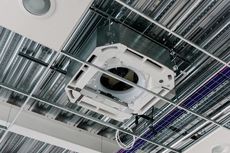 Suspended ceiling air conditioning unit